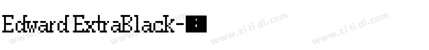 Edward ExtraBlack字体转换